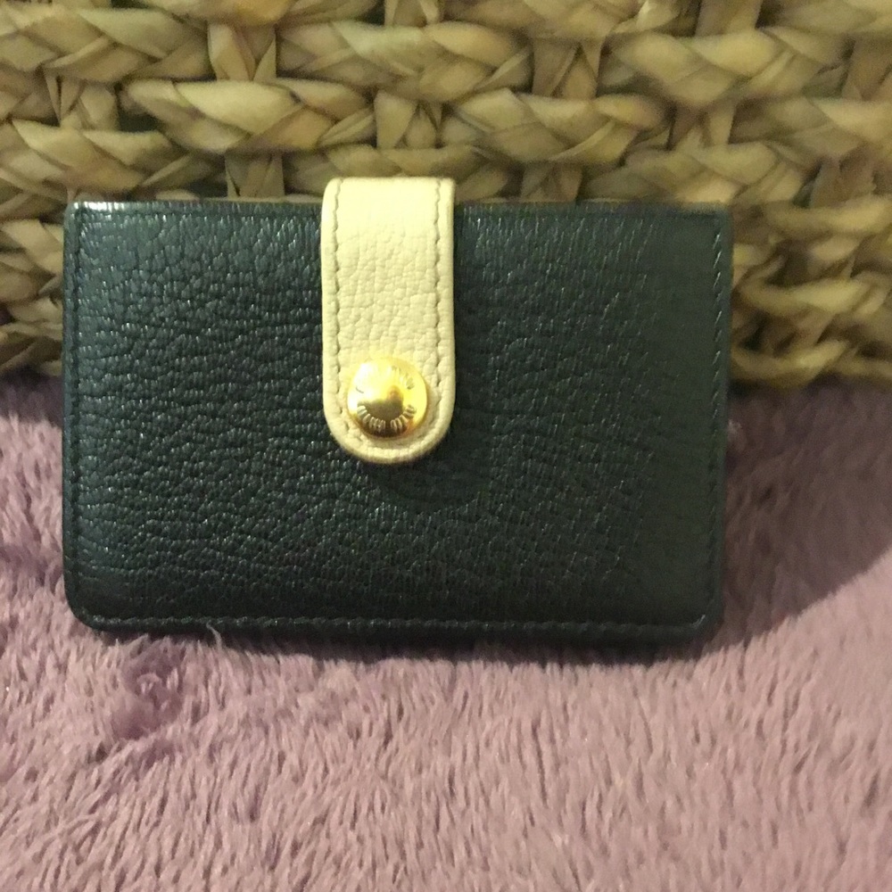 Vintage Authentic Miu Miu Black Accordion Card Ho… - image 1